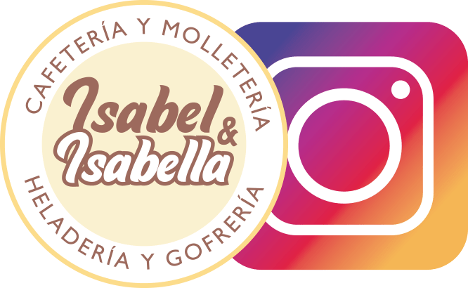 Síguenos en Instagram - Cafetería, molletería, heladería y gofrería Isabel e Isabella - Centrro Comercial El Deleite Aranjuez